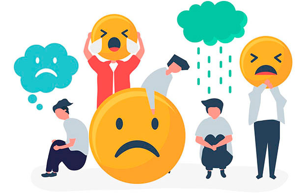 sad customers because of negative experience with a business